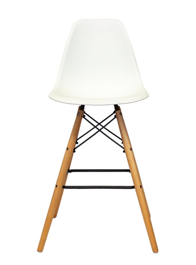 Set 2 Sillas Tipo Bar Replica Eames Blanco (1)