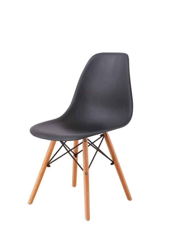 Set 2 sillas de comedor replica eames negro (3)