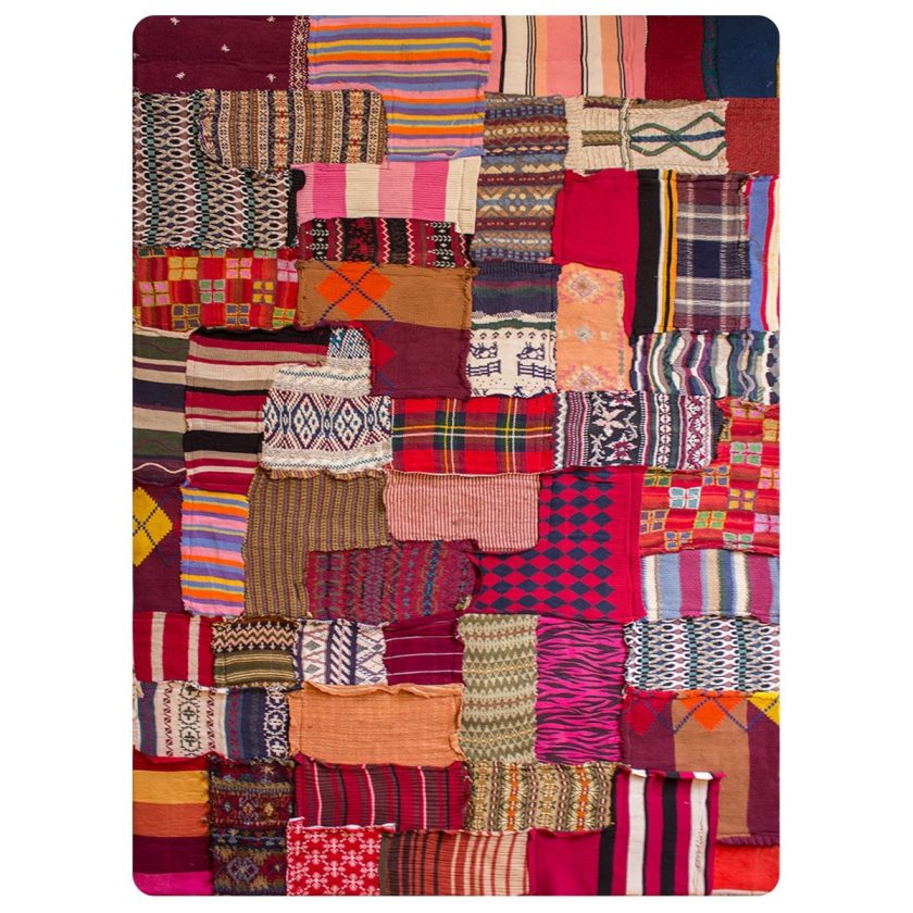 Tapete Decorativo Bazhars Wool Patchwork Diseño Multi (1)